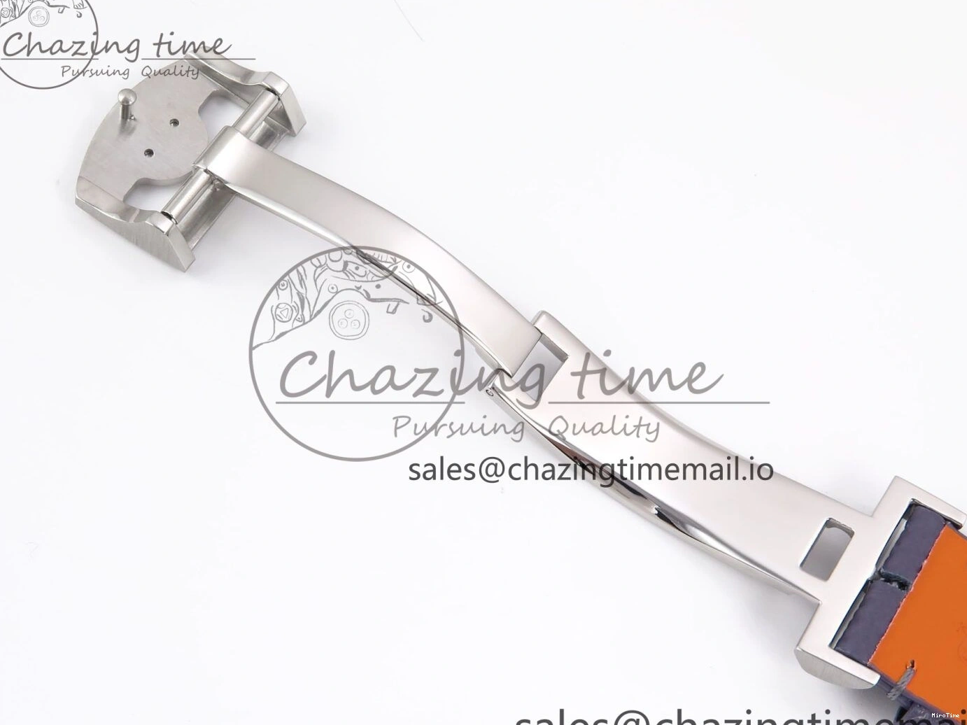 MIROTIME 0502 Lightweight Portugieser Automatic SS IW501708 APSF 1:1 Best Edition Light Blue Dial on Gray Leather Strap A 7012
